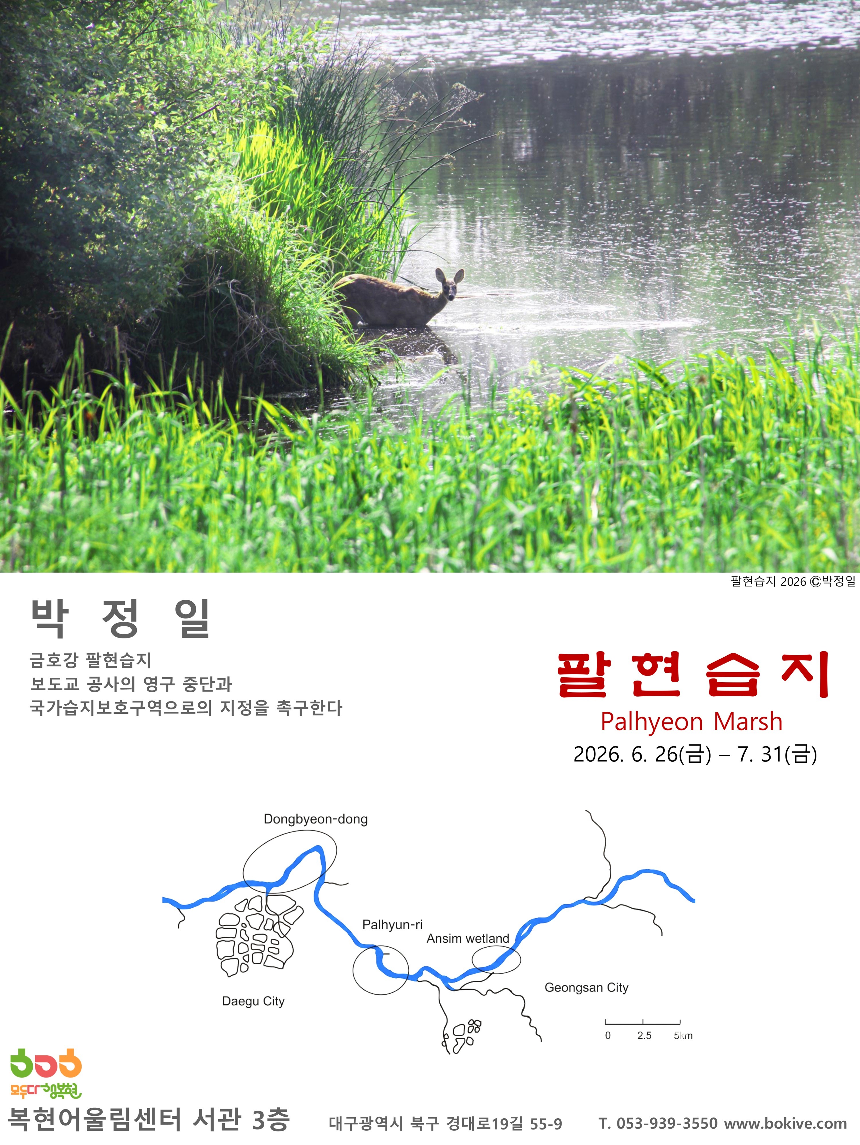 박정일 개인전 <팔현 습지 Palhyeon Marsh>>