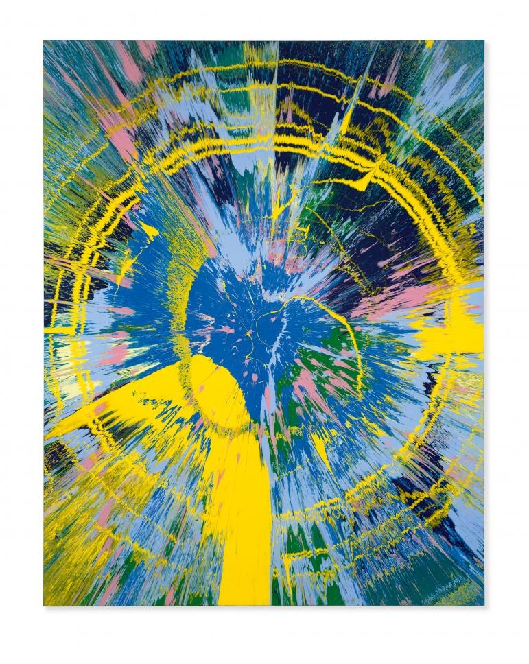 Beautiful ray of sunshine on a rainy day painting